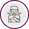 icono de presion en el pecho