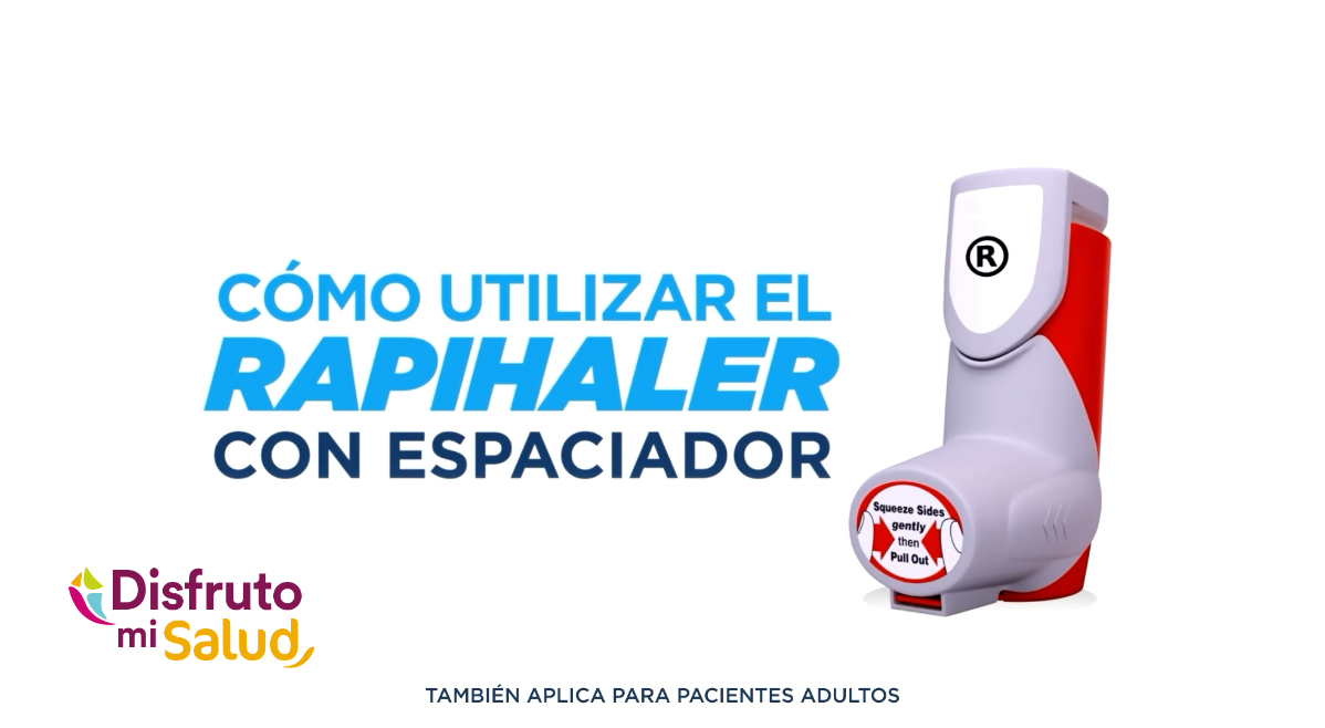¿Cómo utilizar el rapihaler con espaciador? image